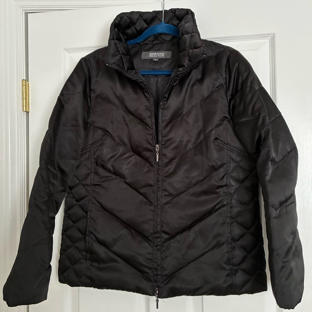 Kenneth Cole Reaction Black Puffer Jacket